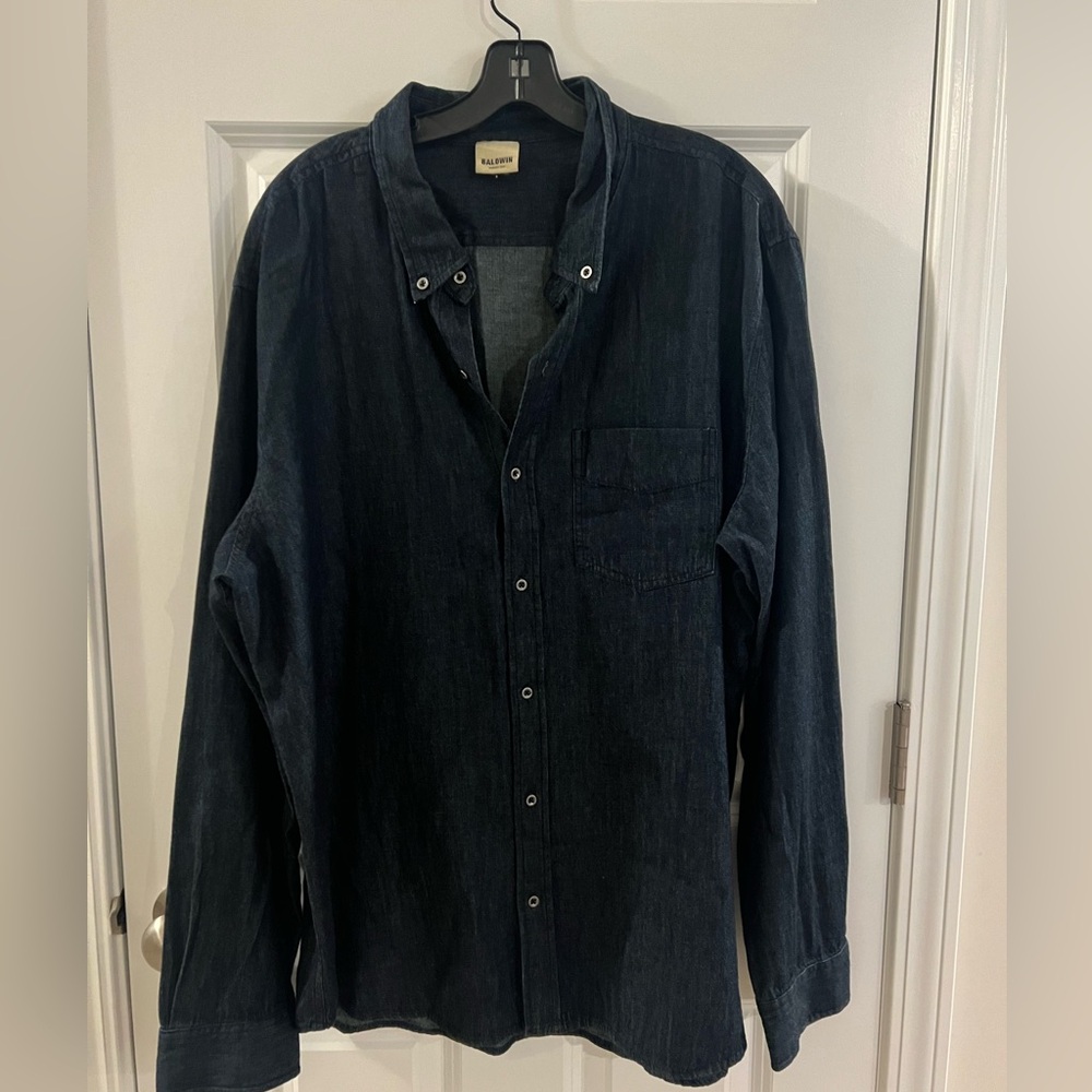 Baldwin Dark Denim Casual Shirt